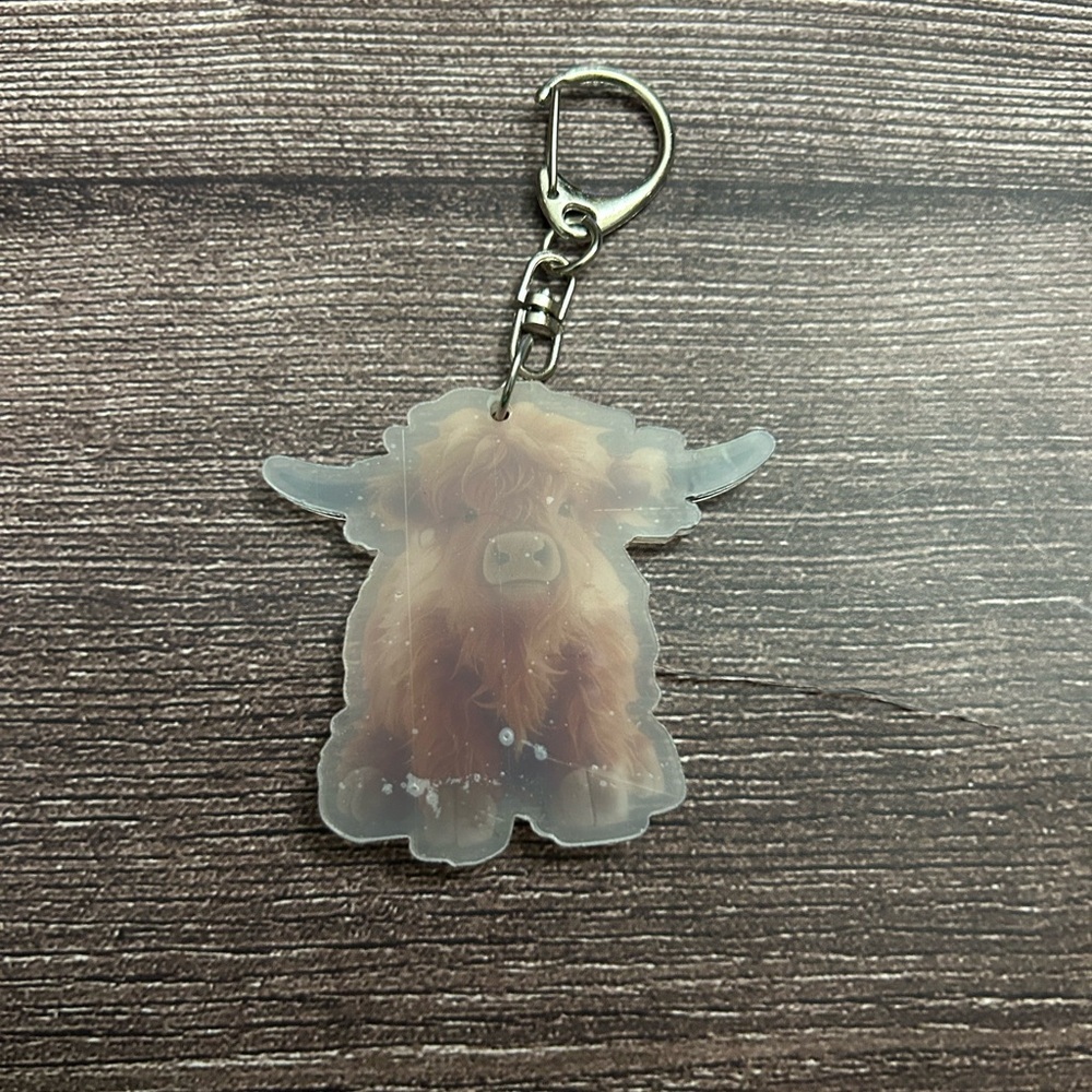 Highland Cow Keychain - Picture 2 of 2